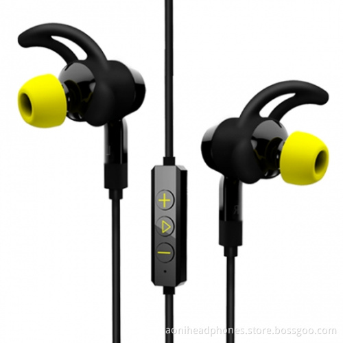 OEM Wireless Bluetooth Sports Earphones V4.1 with Microphone Built-in Rechargeable Battery